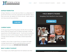 Tablet Screenshot of dupagefederation.org